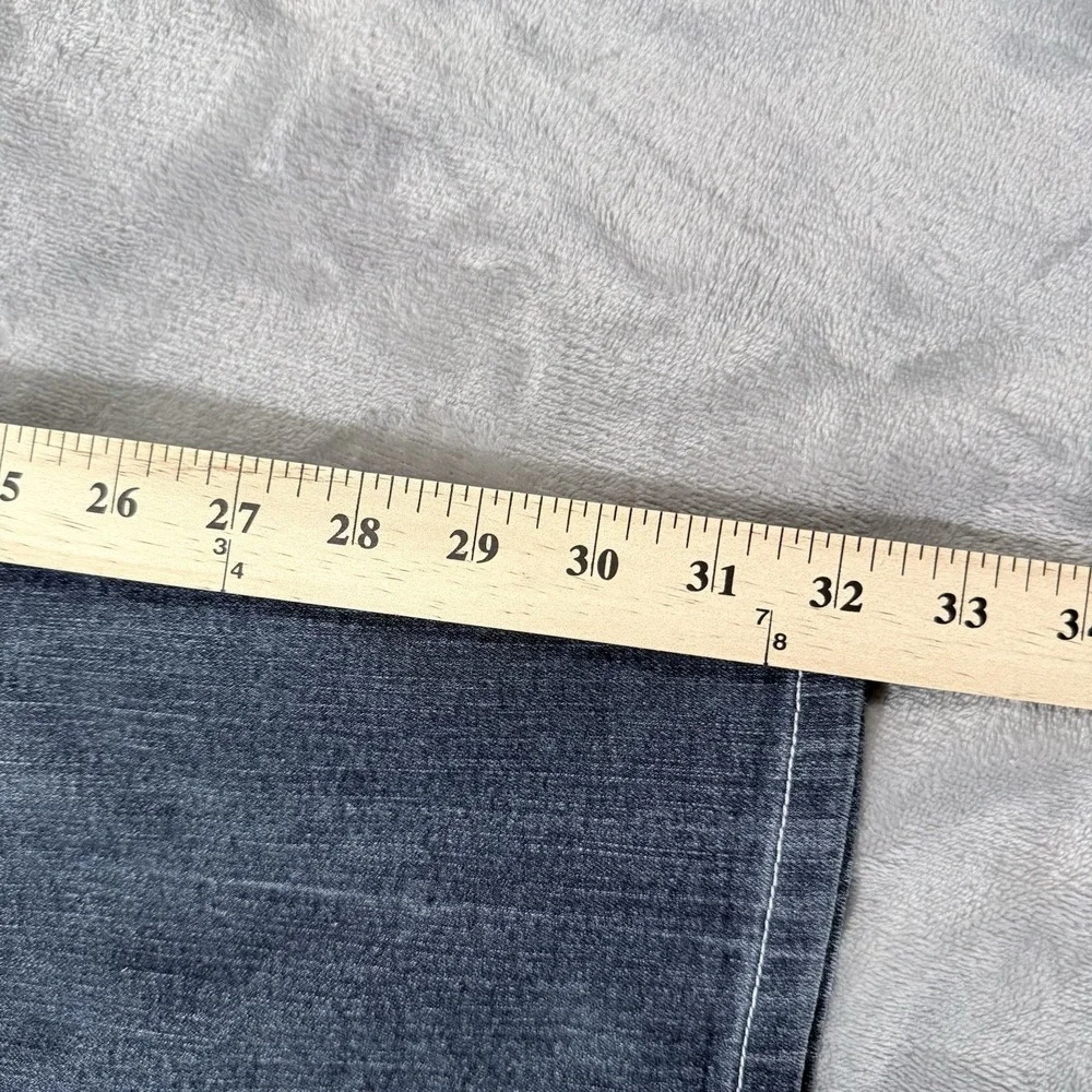 Ariya Whitney Crop Capri Jeans 13/14 Thick Stitch Blue Denim 31164R Y2K